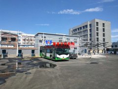 安陽市北廠街、彰德路公交充電樁雨棚膜結(jié)構(gòu)接近尾聲